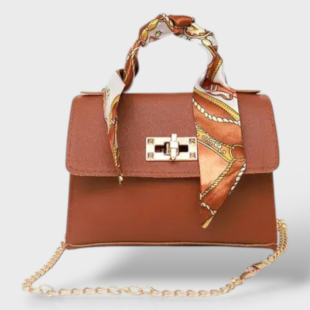 Elegante bolsa de cuero para damas