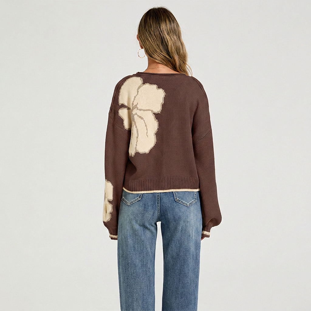 Cárdigan Tejido Jacquard Bloques