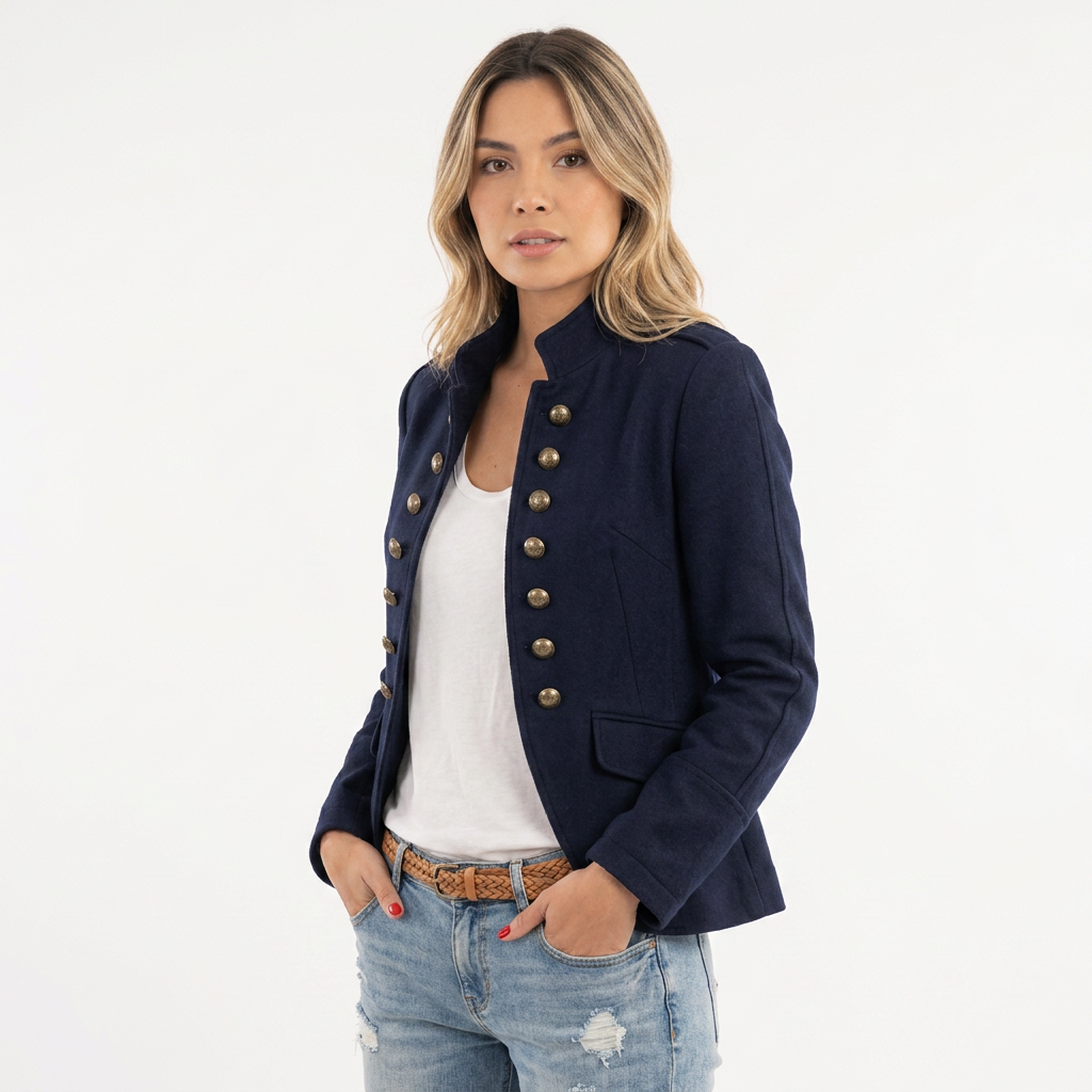 Blazer Cuello Alto Entretiempo
