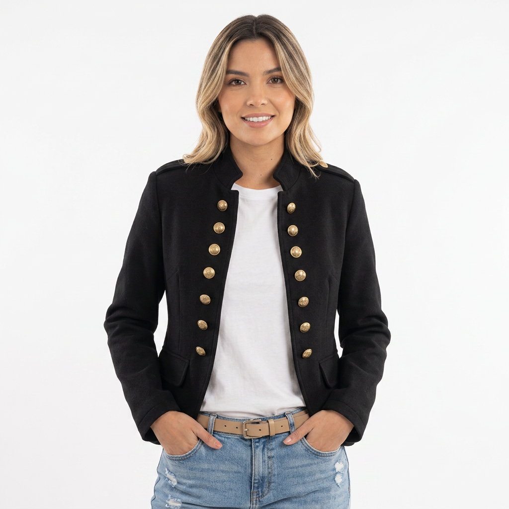 Blazer Cuello Alto Entretiempo