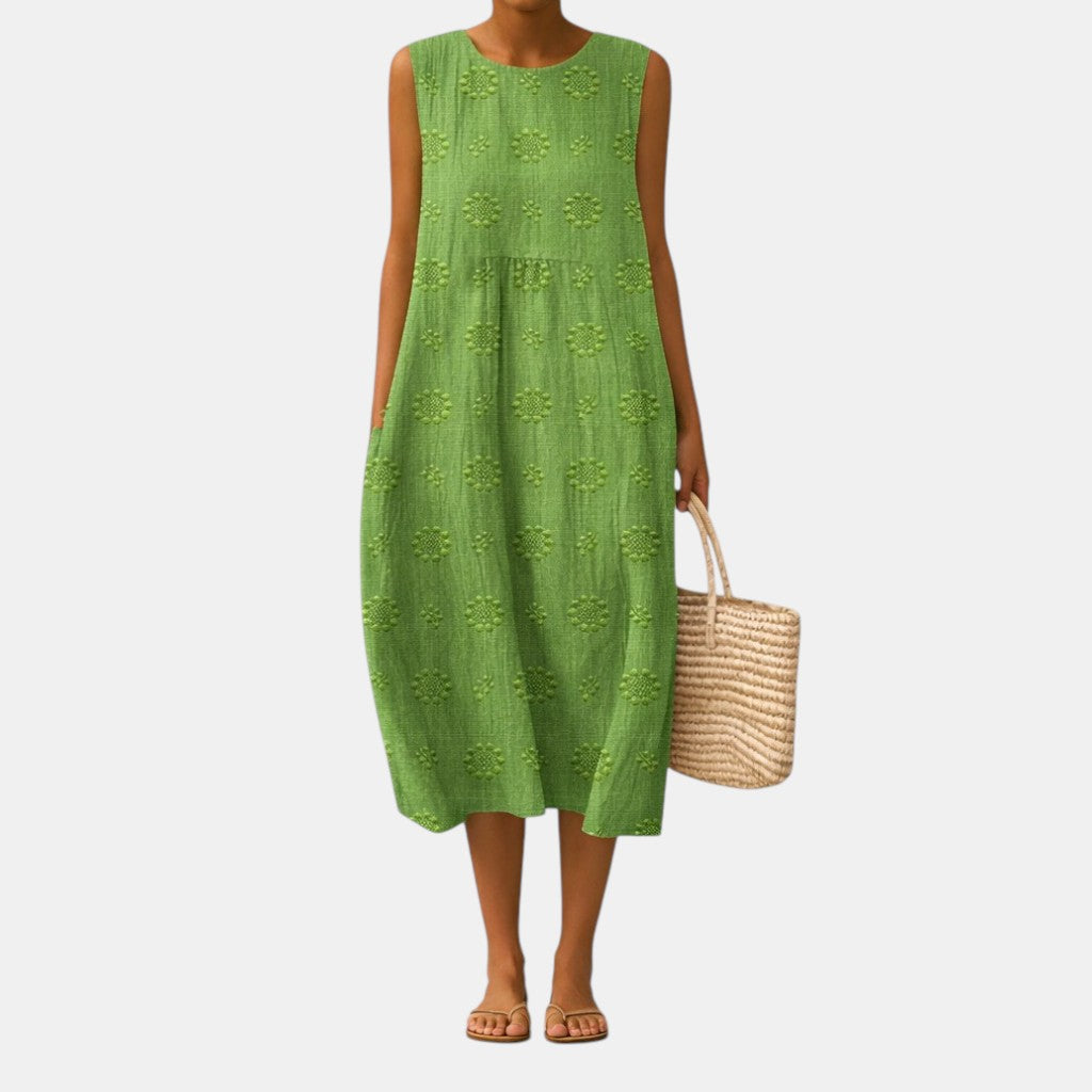 Olivia | Vestido Midi Fresco para Uso Diario