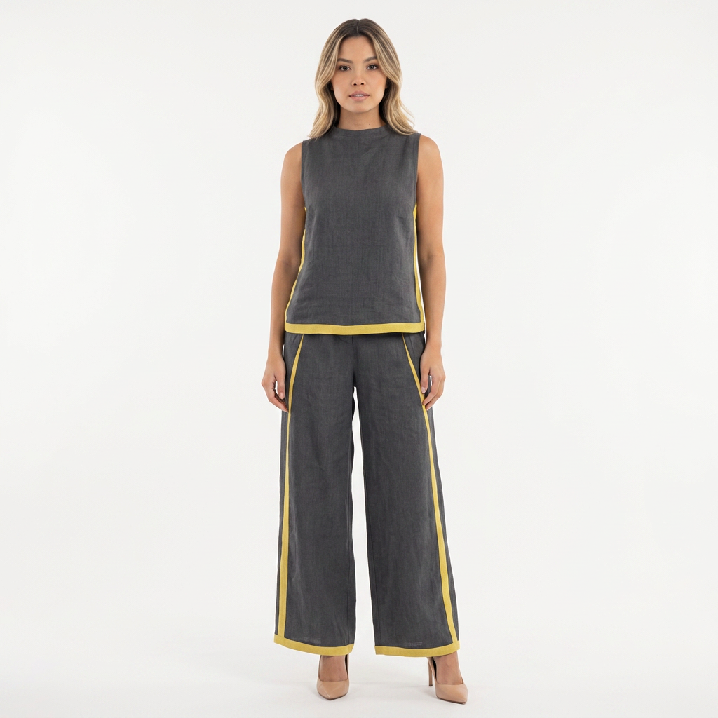 Conjunto Top Pantalón Ancho