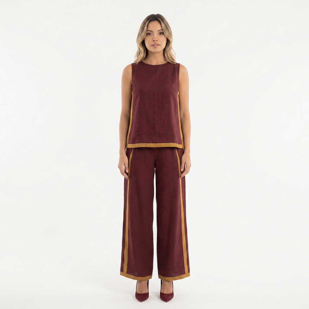 Conjunto Top Pantalón Ancho