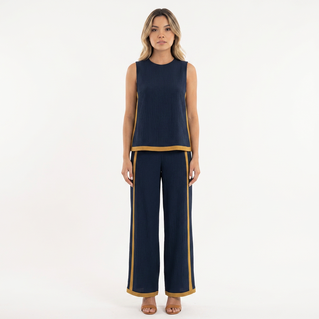 Conjunto Top Pantalón Ancho