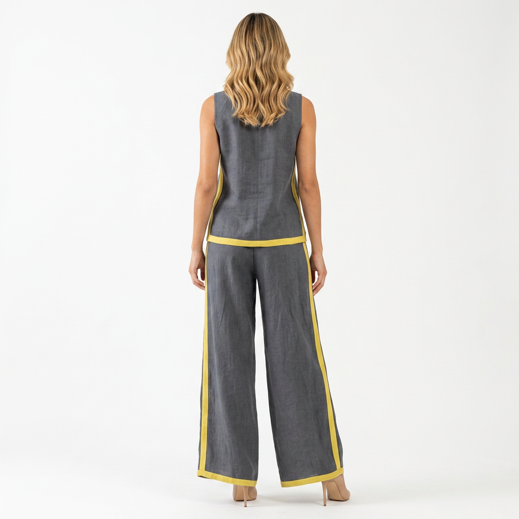 Conjunto Top Pantalón Ancho