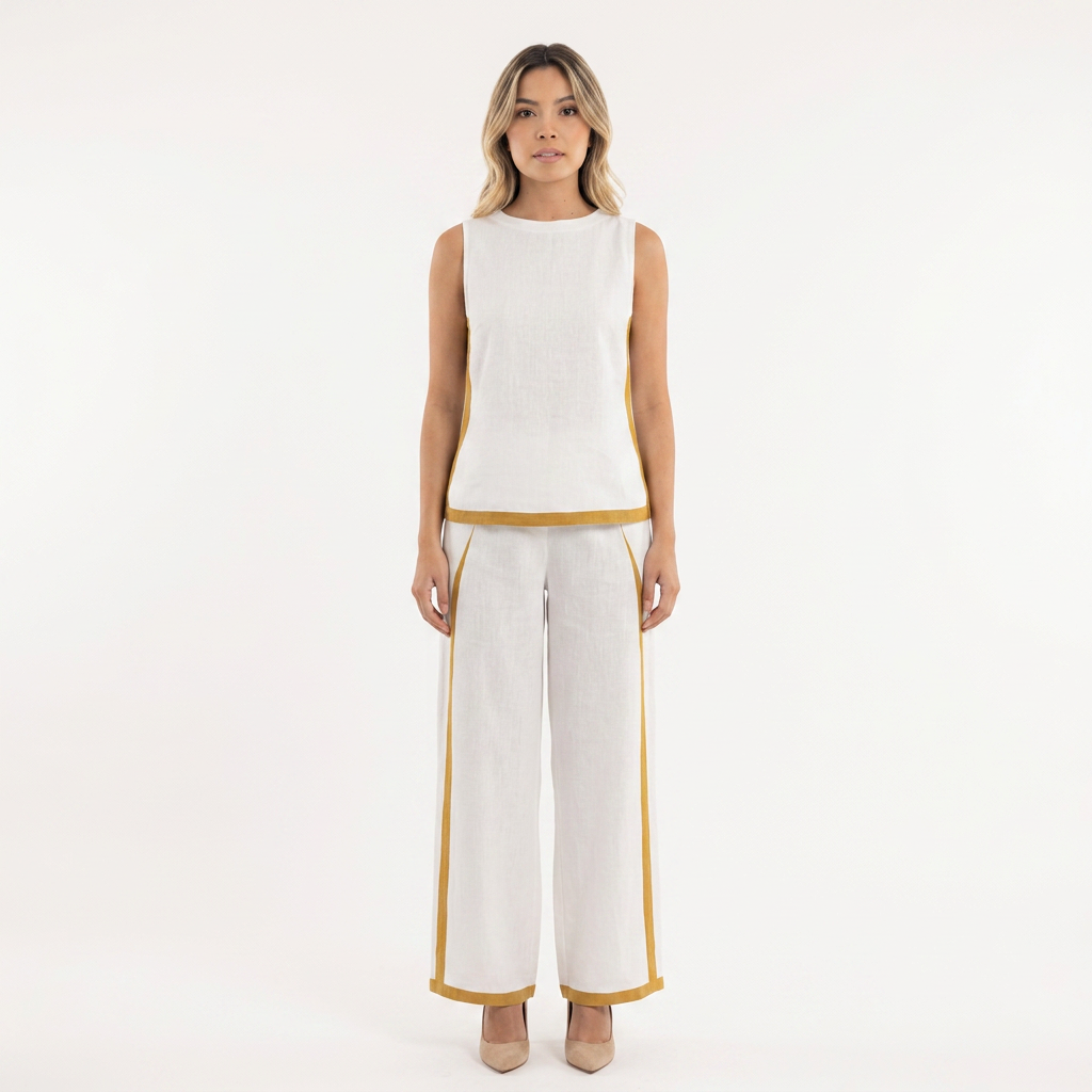 Conjunto Top Pantalón Ancho