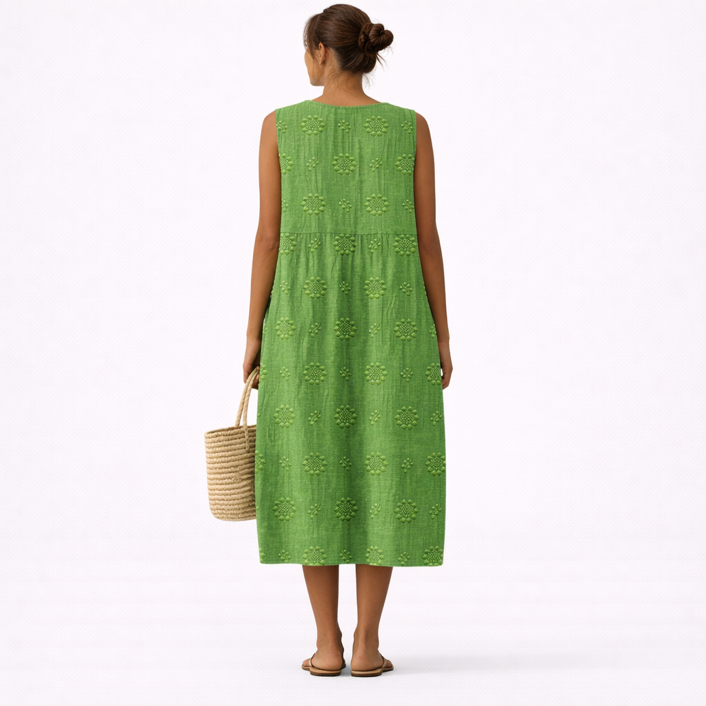 Olivia | Vestido Midi Fresco para Uso Diario