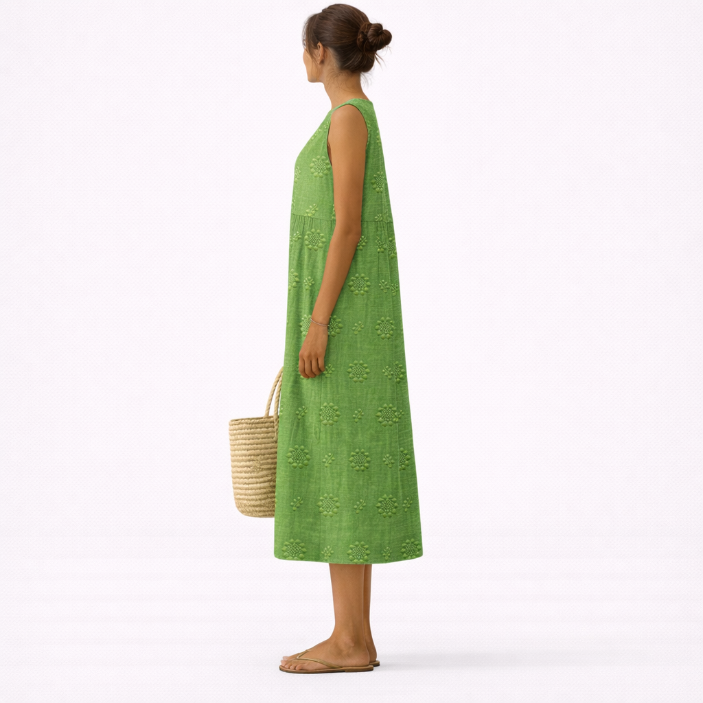 Olivia | Vestido Midi Fresco para Uso Diario