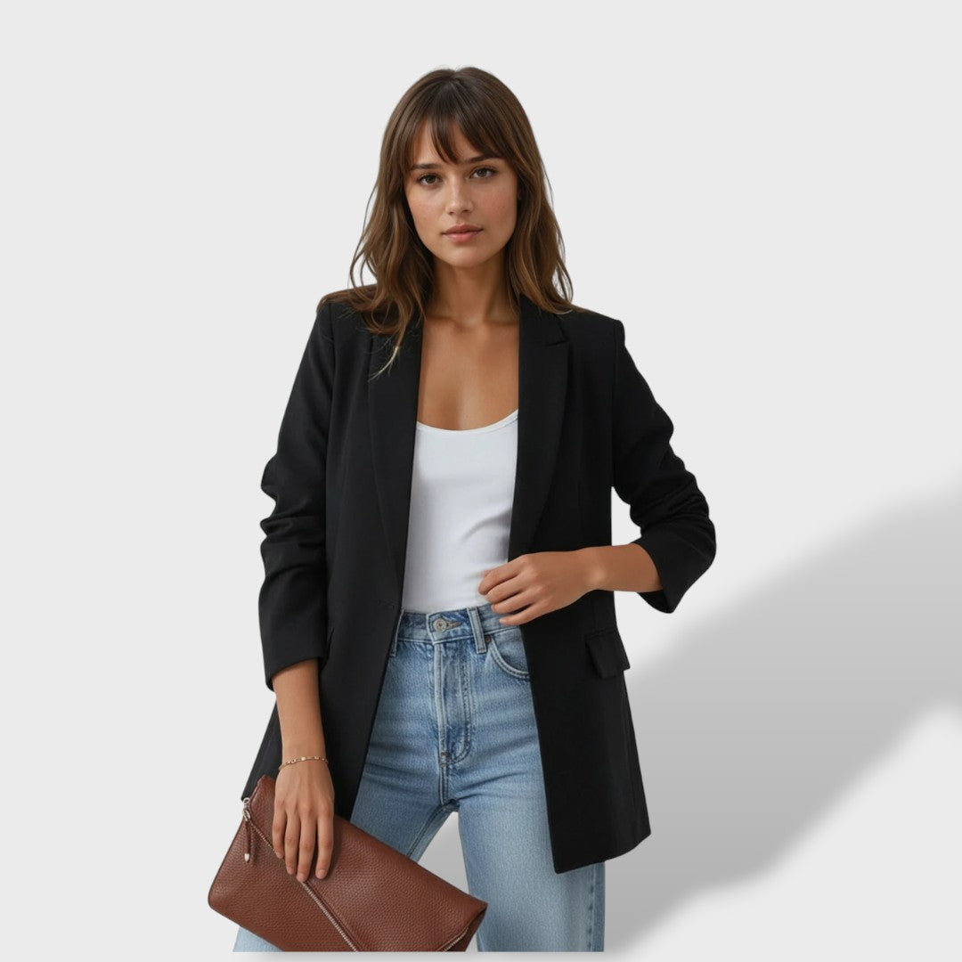 Sofía Chamarra Elegante con Solapa